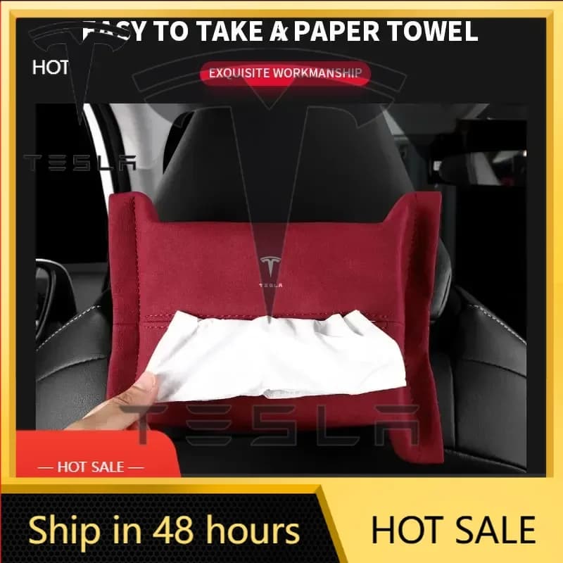 Adesivo per Auto Tesla, Porta Fazzoletti per Auto, Accessori per Parasole e Sedile Posteriore per Tesla Model 3 S X Y 2022 Style Roadster Invader