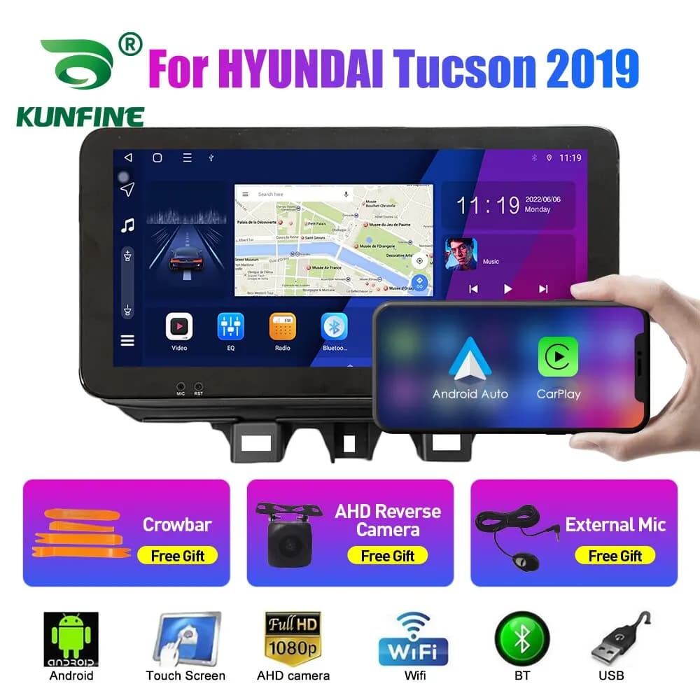Android Autoradio Lettore Multimediale Per HYUNDAI Tucson 2019 2Din Navigazione GPS Carplay Android Auto Autoradio BT WIFI 4G Stere