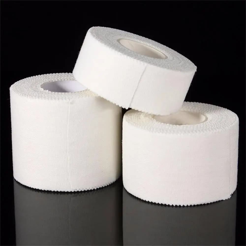 12.5/25/50mm/rotolo nastro adesivo Premium in cotone impermeabile medico rilegatura sportiva fasciatura elastica muscolare fisio nastro per lesioni da deformazione