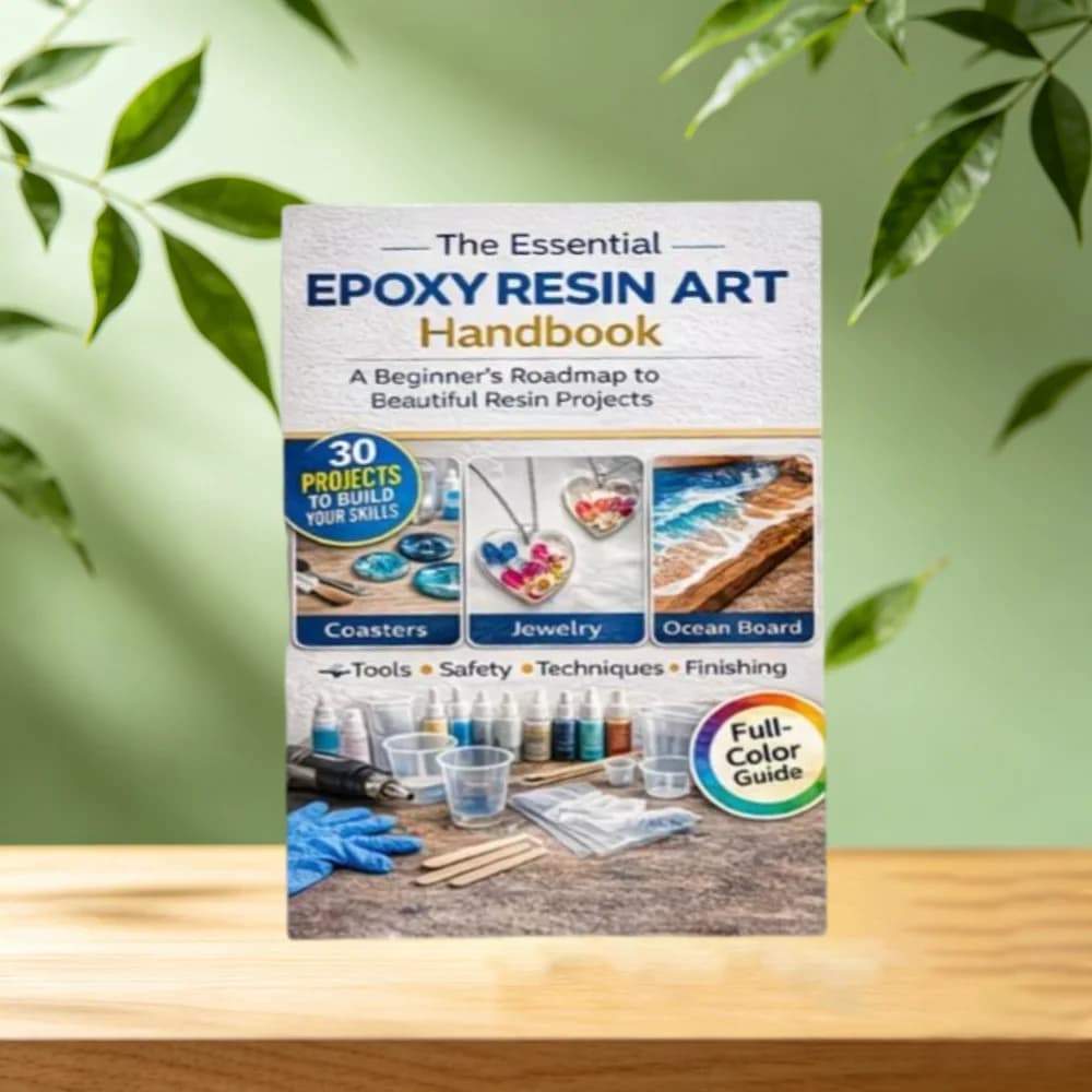 Il Manuale Essenziale per l'Arte con la Resina Epossidica - Guida per Principianti con 30 Progetti, Strumenti, Tecniche di Sicurezza e Libro di Istruzioni per il Fai-da-Te