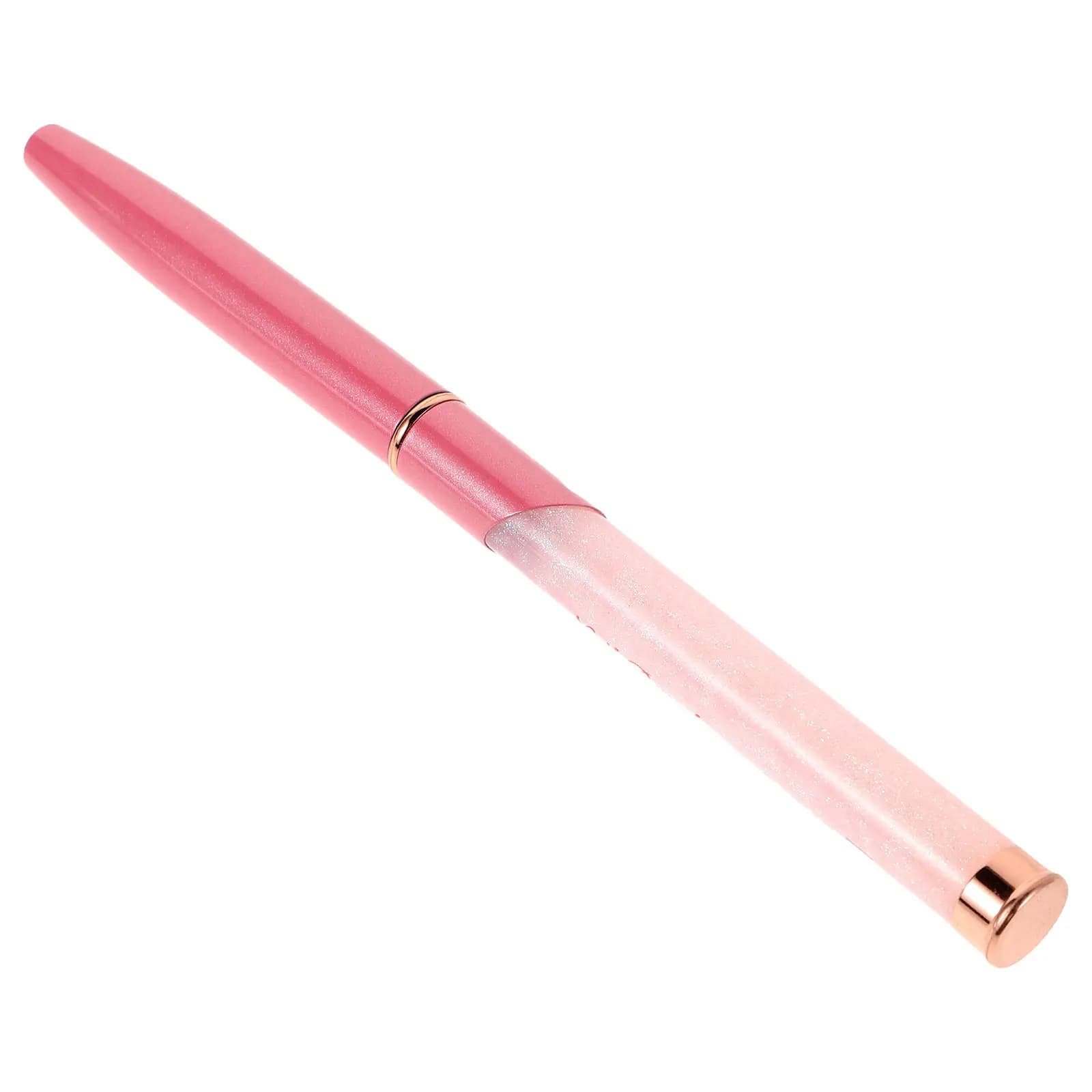 Pennelli professionali a punta piatta per nail art, per gel e liner, con cappuccio protettivo, strumenti per manicure
