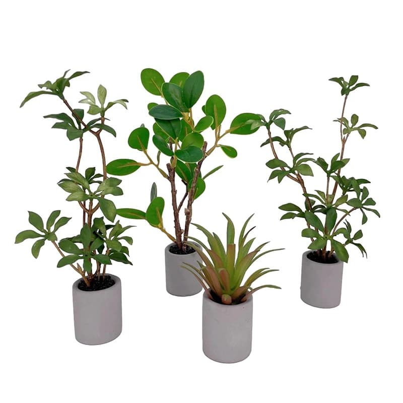 1:6 Home of miniature dolls Pot plant Vase for green leaves Bonsai Decorations for home garden Accessories for doll house toy