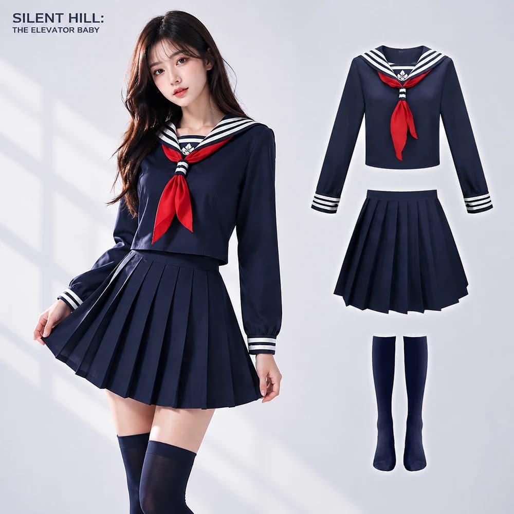 Game Silent Hill F Shimizu Hinako Cosplay Costume JK Sailor Uniform Pleated Skirt School Anime Halloween Costume Stage Outfit