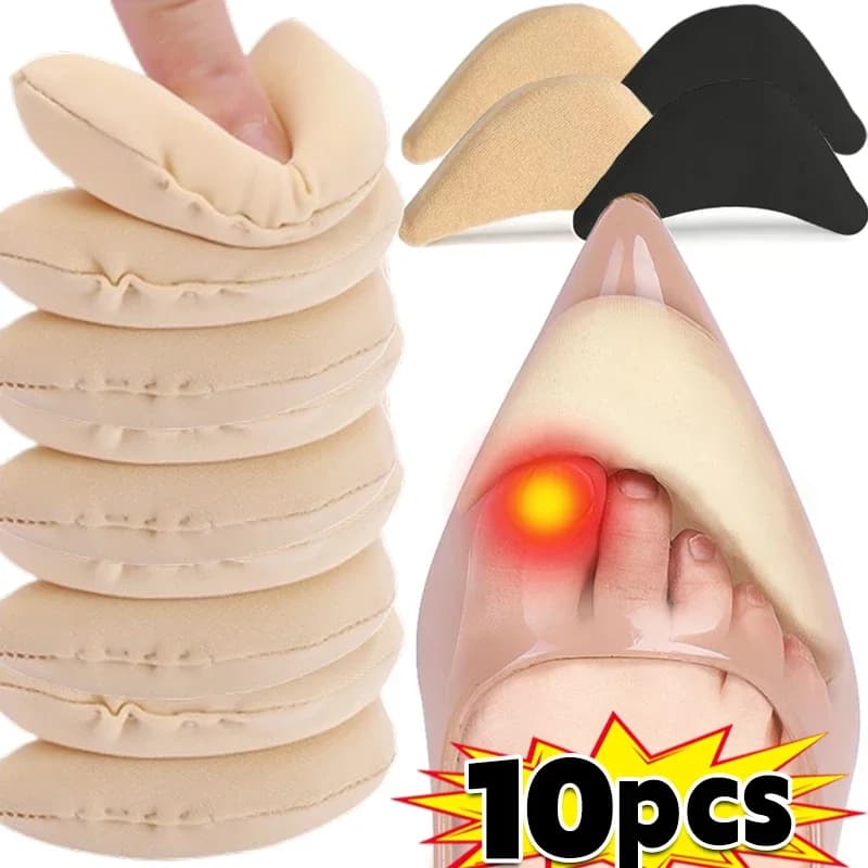 Soft Toe Plug Women High Heel Pain Relief Insert Shoe Palm Cushion Toe Front Filler Sponge Forefoot Pad Adjustable Sizes Insoles