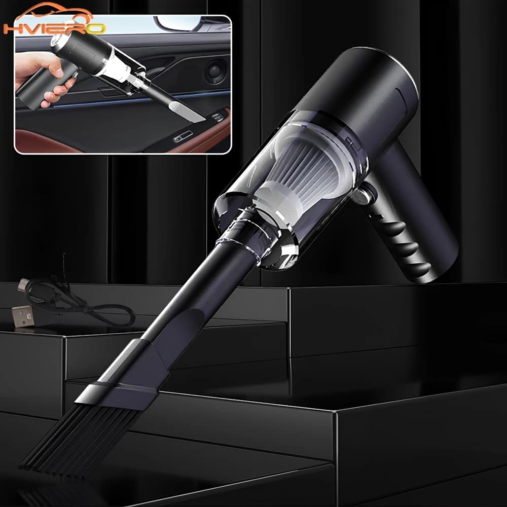 Aspirapolvere per auto wireless ad alta potenza 5500PA, ricaricabile USB, mini portatile per la pulizia automatica di tastiere e desktop domestici