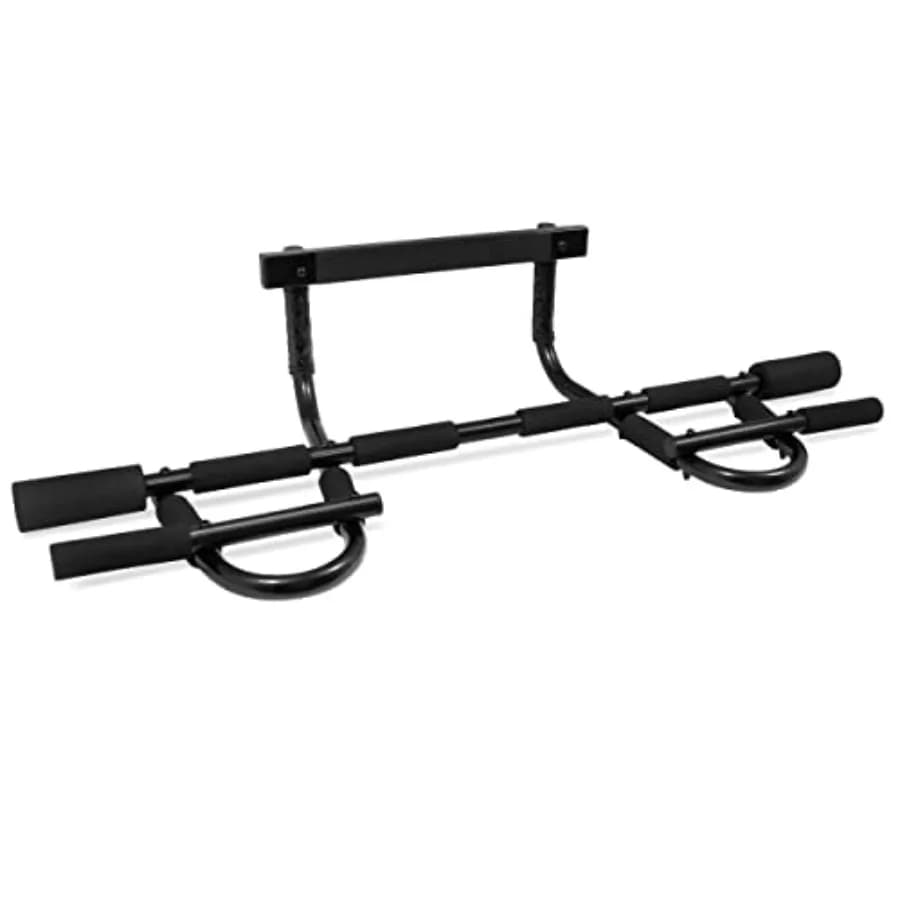 ProsourceFit Multipurpose Traction Bar for Fitness and Home Gym Black Steel with Design Strength and W Training Resistant