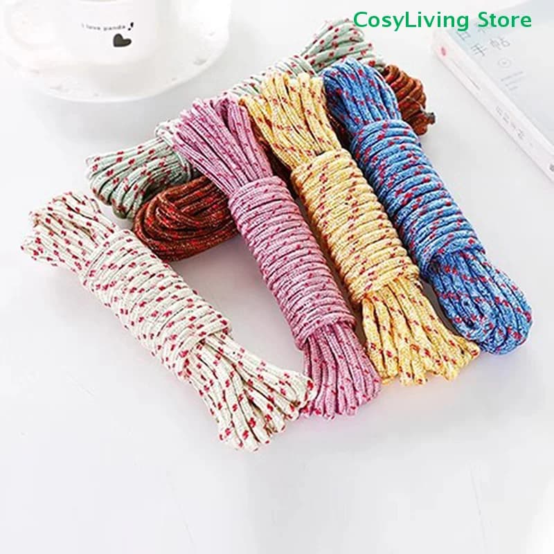 5/10M Portable Travel Clothesline Clothes Drying Rope Clothesline Windproof Clothes Line Hanger For Outdoor Laundry Clothesline