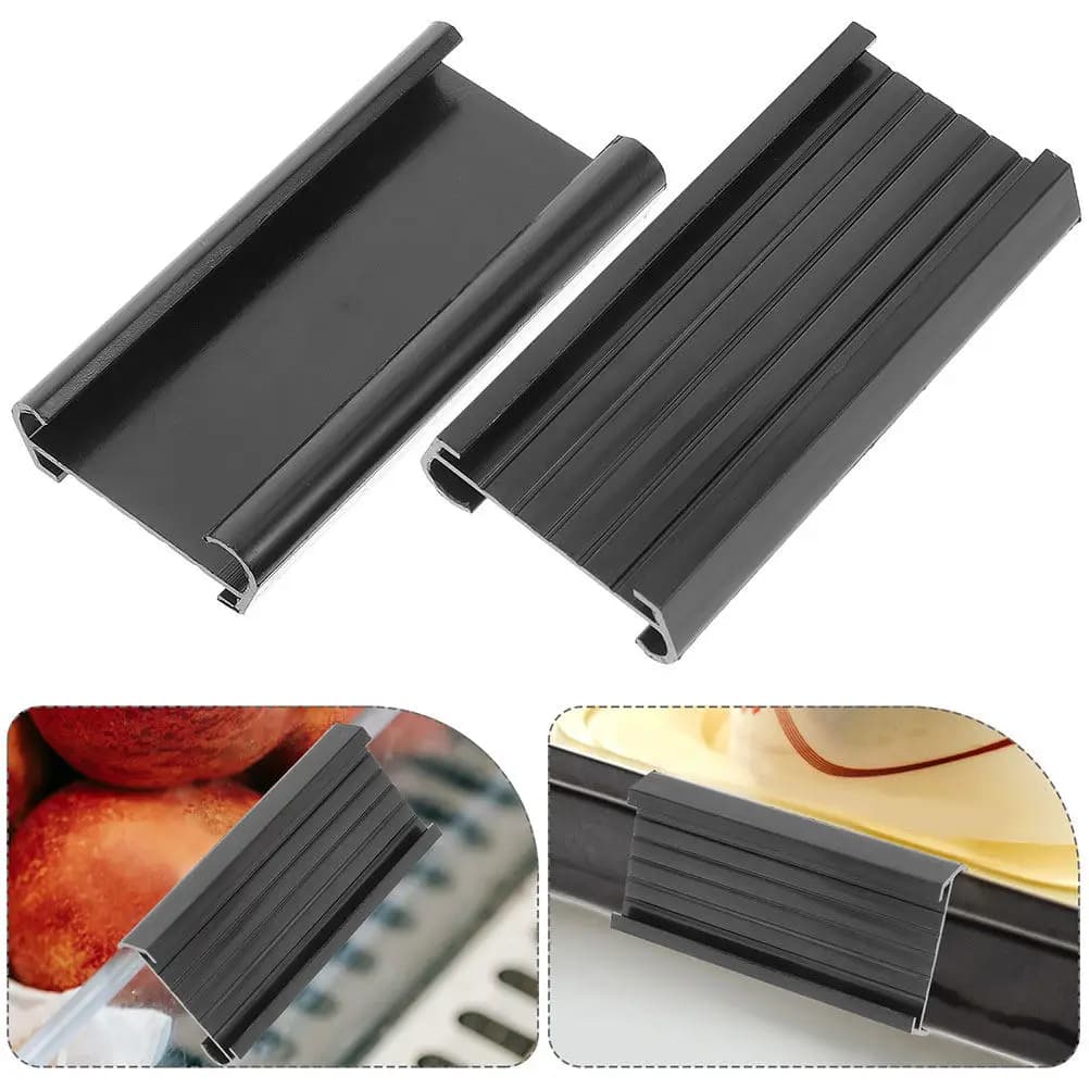 8 Pezzi Etichette in Plastica Trasparente PVC per Scaffali, Portaetichette Mobili per Scaffalature a Filo, Etichette per Scaffali da Biblioteca, Segnaposto per Contenitori, Organizzatore