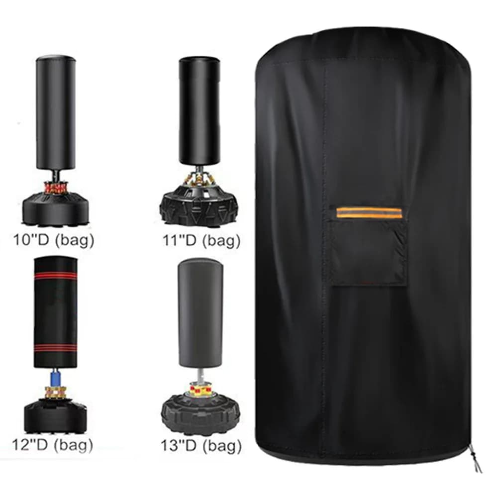 Waterproof self-supporting boxing bag cover with double adjustable buckles 56*132CM /56*168CM /61*173CM /76*176CM