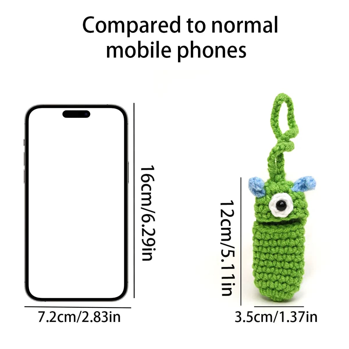 1 hand-crocheted cartoon sausage lip small object storage pendant, cute crocheted U disk, lipstick and lighter storage bag, bag pendant, car keychain, keychain accessories, couple keychain, holiday gifts, event souvenirs, party gifts