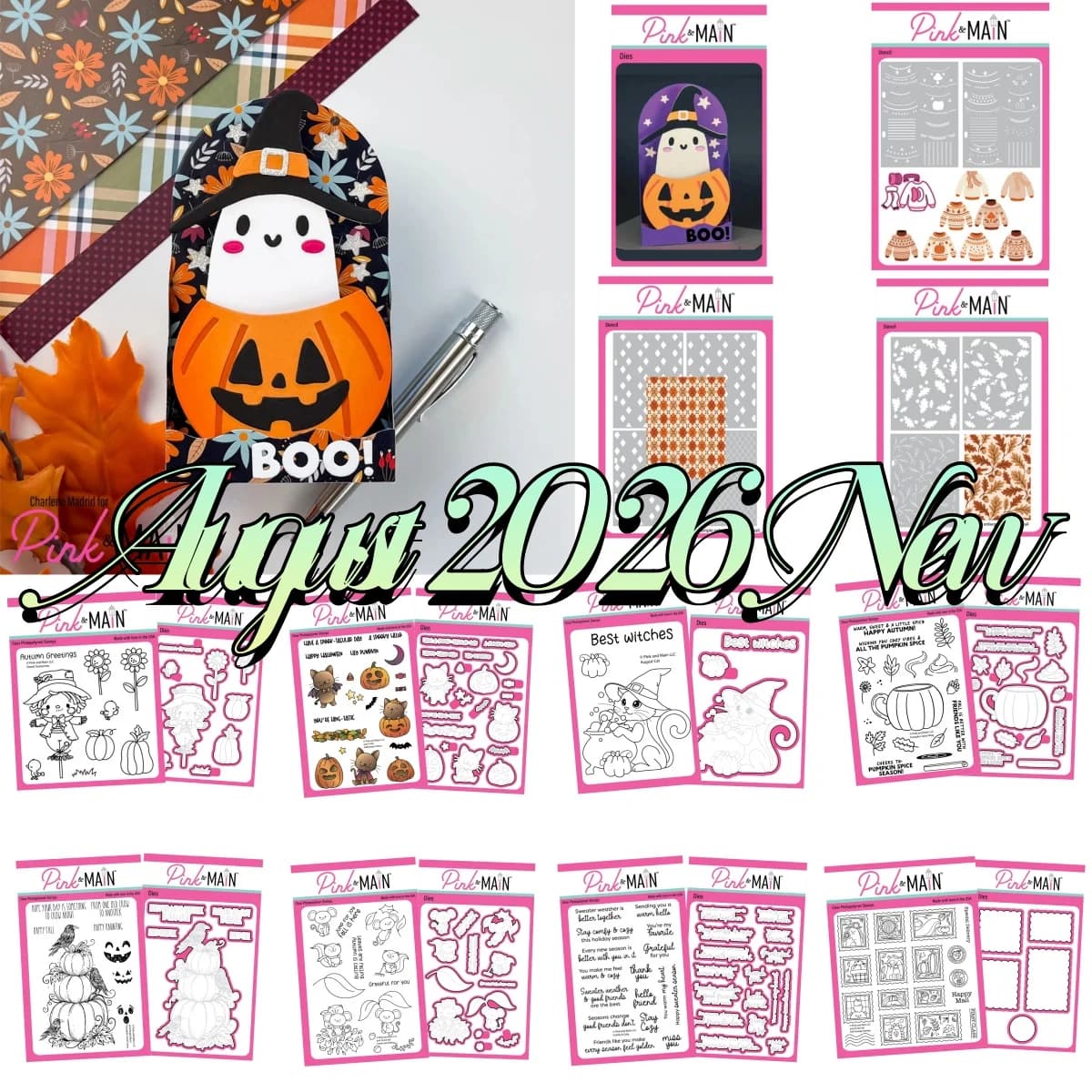 New Halloween Autumn Cat Ghost Pumpkin Metal Cutting Dies Clear Stamps Stencil For DIY Greeting Card Scrapbook Paper August 2026