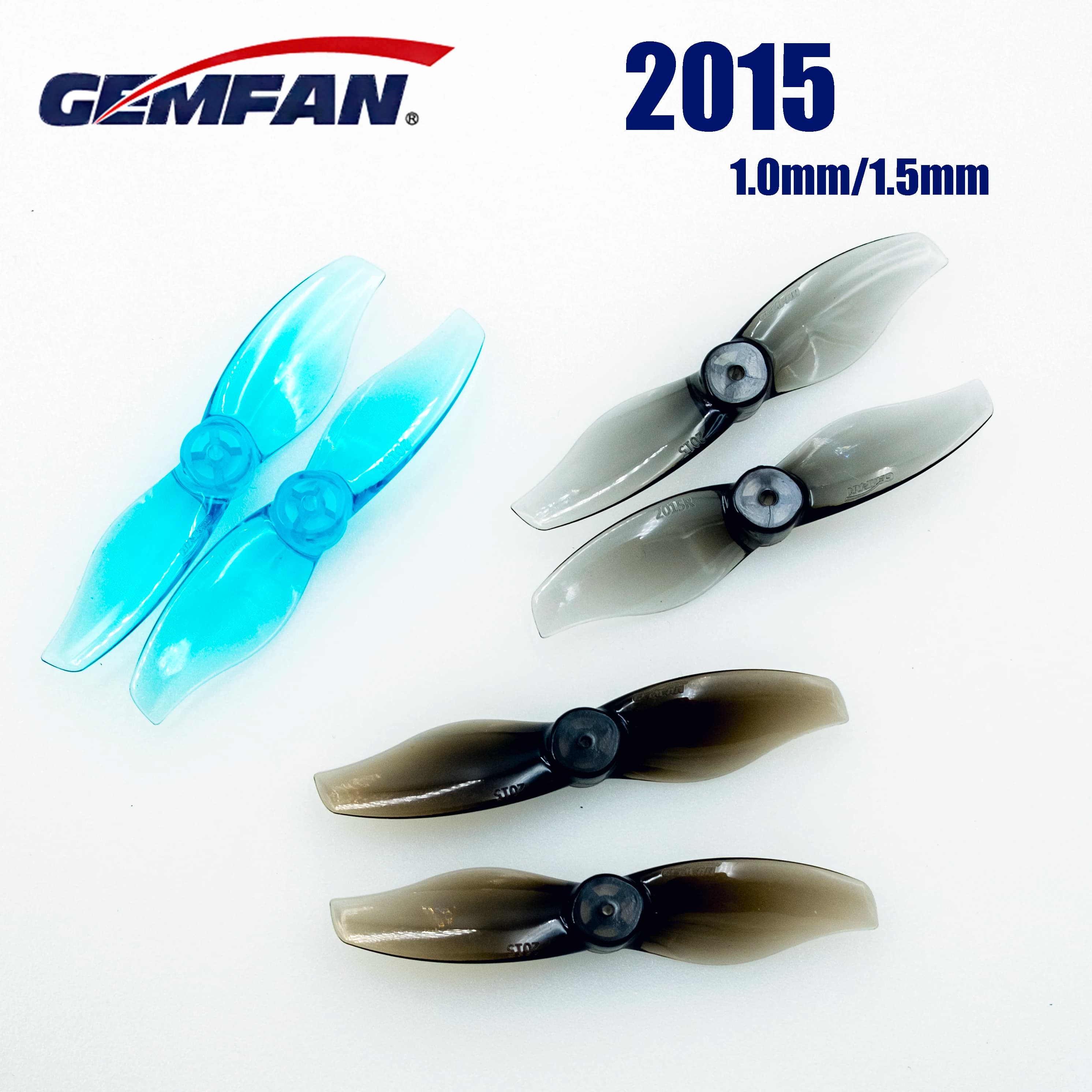 4 paia GEMFAN 2015 Hurricane 2X1.5 elica PC a 2 pale 1.0mm/1.5mm per RC FPV Freestyle 2 pollici stuzzicadenti Drone parti fai da te
