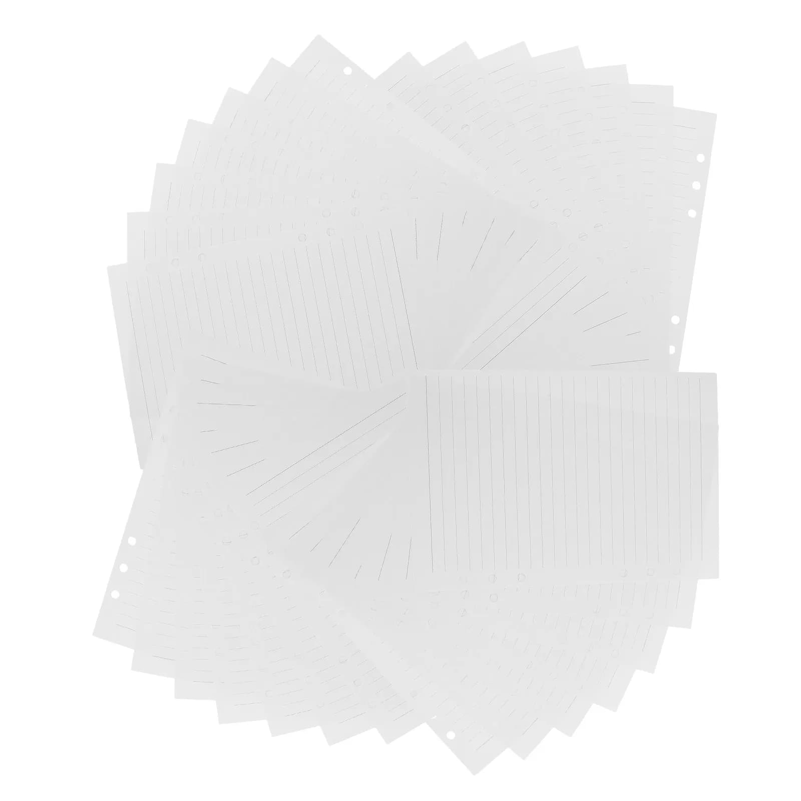 225Sheets A5 Lined Loose Leaf Notebook Refill Paper Portable Tear-Resistant Planner Inserts Journal Refill Paper Office School