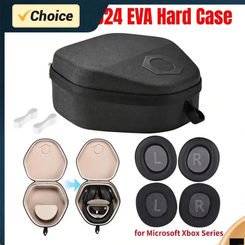 Travel Case for Gaming Wireless XBOX 2024 Headphones, Accessories, EVA Protective Bag for Headphones