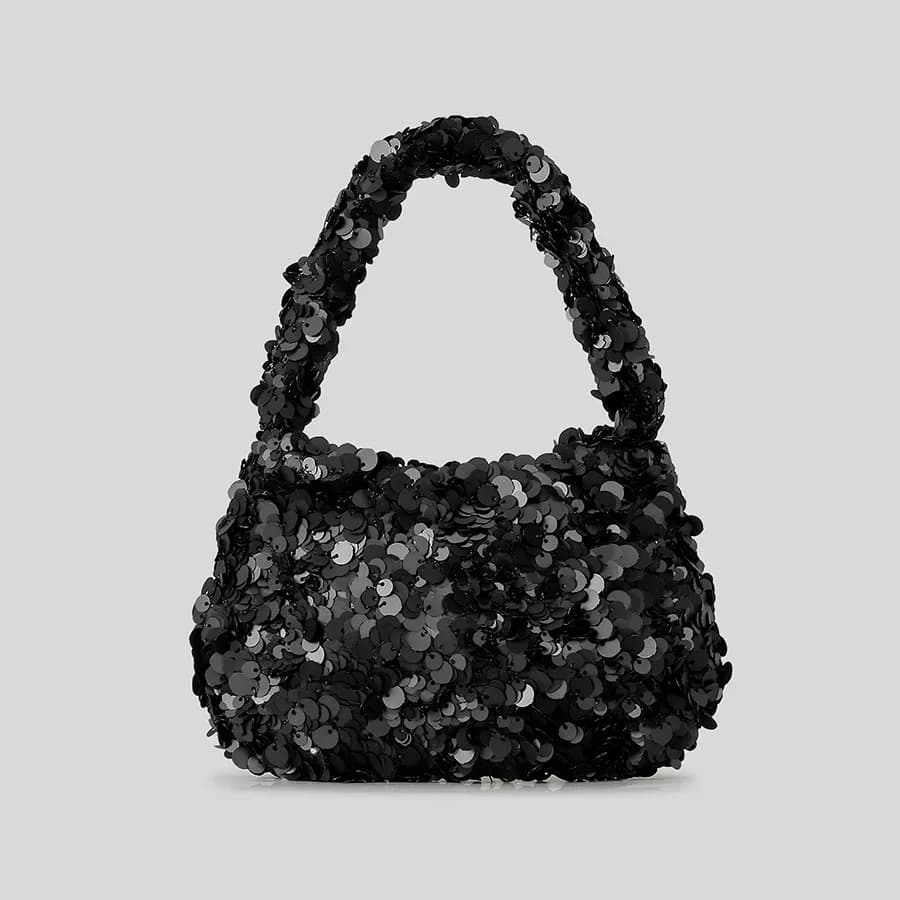 Borse a tracolla a tracolla a catena Shinny Borse da donna con paillettes alla moda Pochette elegante per borsa da donna piccola tote per festa di nozze