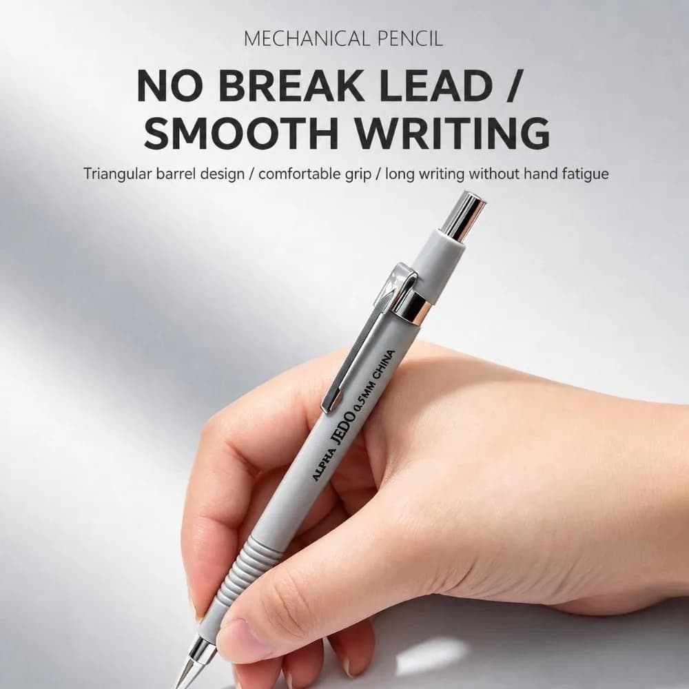 Triangular Grip Mechanical Pencil Set 0.5/0.7mm with Lead Refills & Erasers Automatic Pencils HB HB Pencil