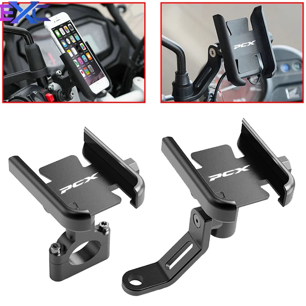 Per HONDA PCX150 PCX125 125 150 PCX Moto Bicicletta In Alluminio Supporto Del Telefono Mobile Manubrio GPS Del Basamento Della Staffa