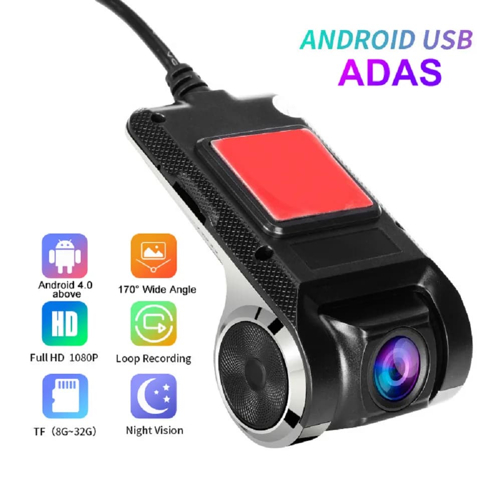XZY Dash Cam per Console Centrale Android, Alta Definizione HD, ADAS, in Lega di Zinco, Registratore di Guida USB per Auto, per Commercio Estero