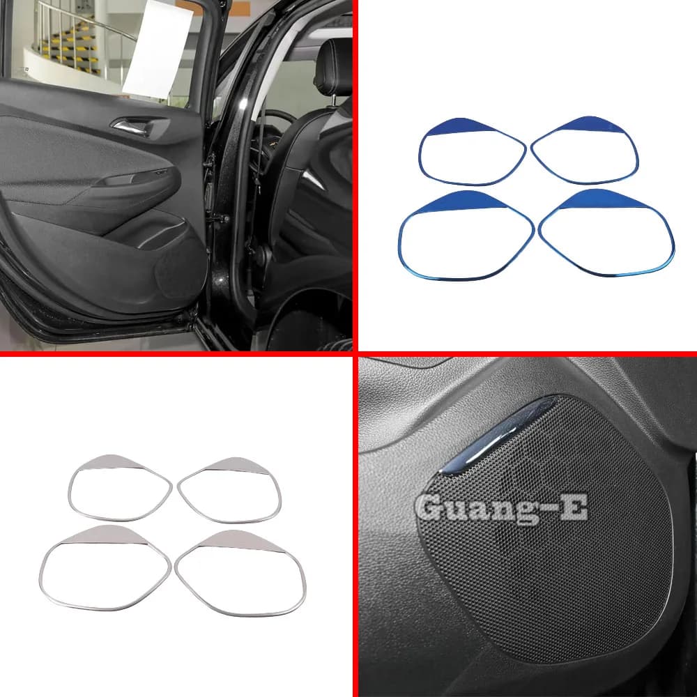 Per Chevrolet Cruze Berlina 2017 2018 2019 2020 2021 Porta Auto Audio Parla Suono Anello di Copertura Cerchio Lampada Trim Stampaggio 4 Pz/set