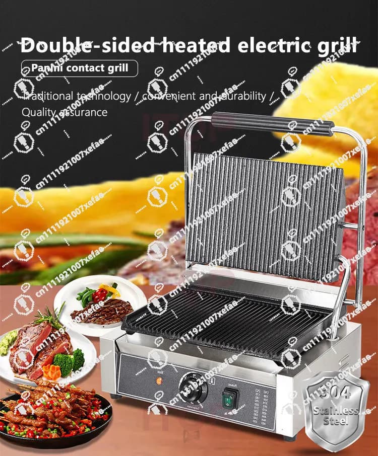 Anti-stick electric plate with Iron surface, for Sandwich and Breakfast, Mini Electric Grill
