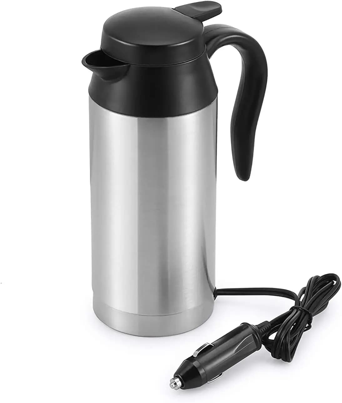 Portable Electric Car Kettle 650 ml Water Kettle Car Heating Travel Cup Stainless Steel Car Heating