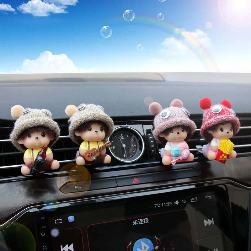 Simpatico cartone animato Auto deodorante presa fragranza Design magnetico accessori Auto decorazione d'interni profumo diffuso