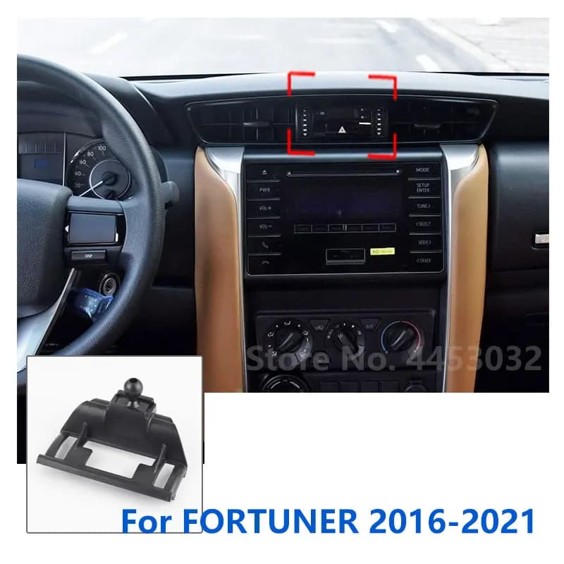 Special 17mm support for car phone support Toyota FORTUNER GPS bracket fixed accessories Base air outlet 2016- 2021
