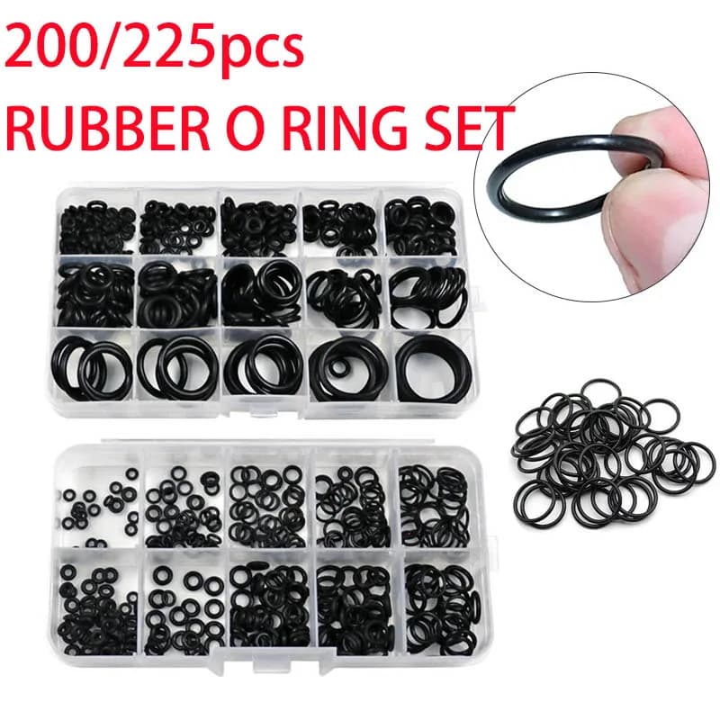Set O-Ring Rubber Seals Gaskets Elastic Gaskets in Nitrile Repair Kit High Pressure O-Ring Elastic Sealing Or Rubber Rings