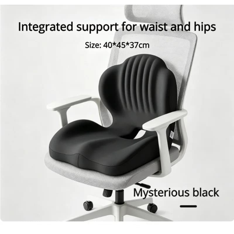 Cuscino Lombare Ergonomico in Memory Foam 2026 Nuovo, Supporto per Alleviare la Pressione e Correggere la Postura Seduta, per Uso in Casa e Ufficio