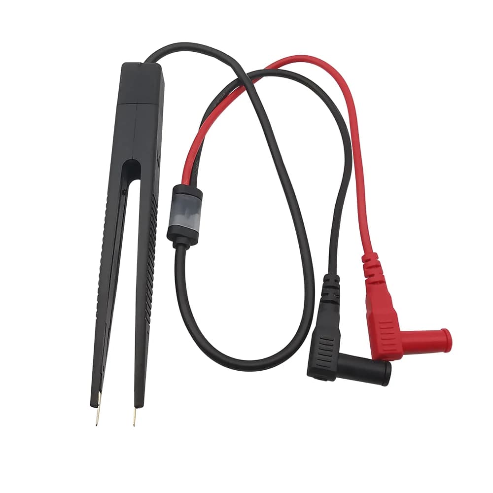 1 pz SMD Chip Component multimetro Test Hook Clips pinzette Lead LCR Test Tool Tester Meter penna sonda 4mm Banana Plug