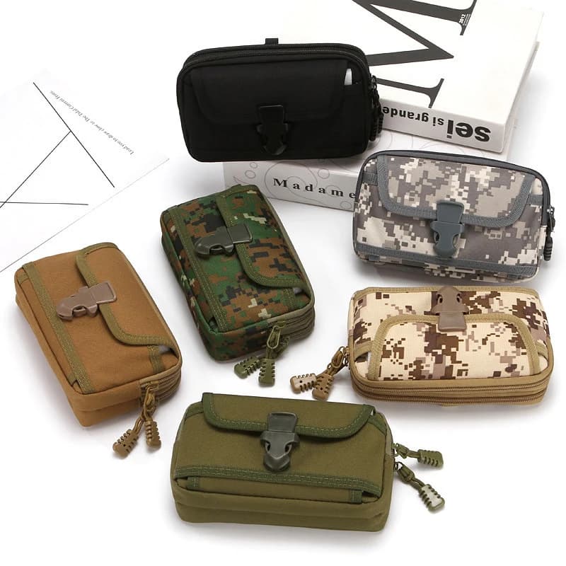 1 pz Nylon impermeabile 6.5 pollici Tactical Molle Pouch Belt marsupio tasca militare custodia per telefono all'aperto