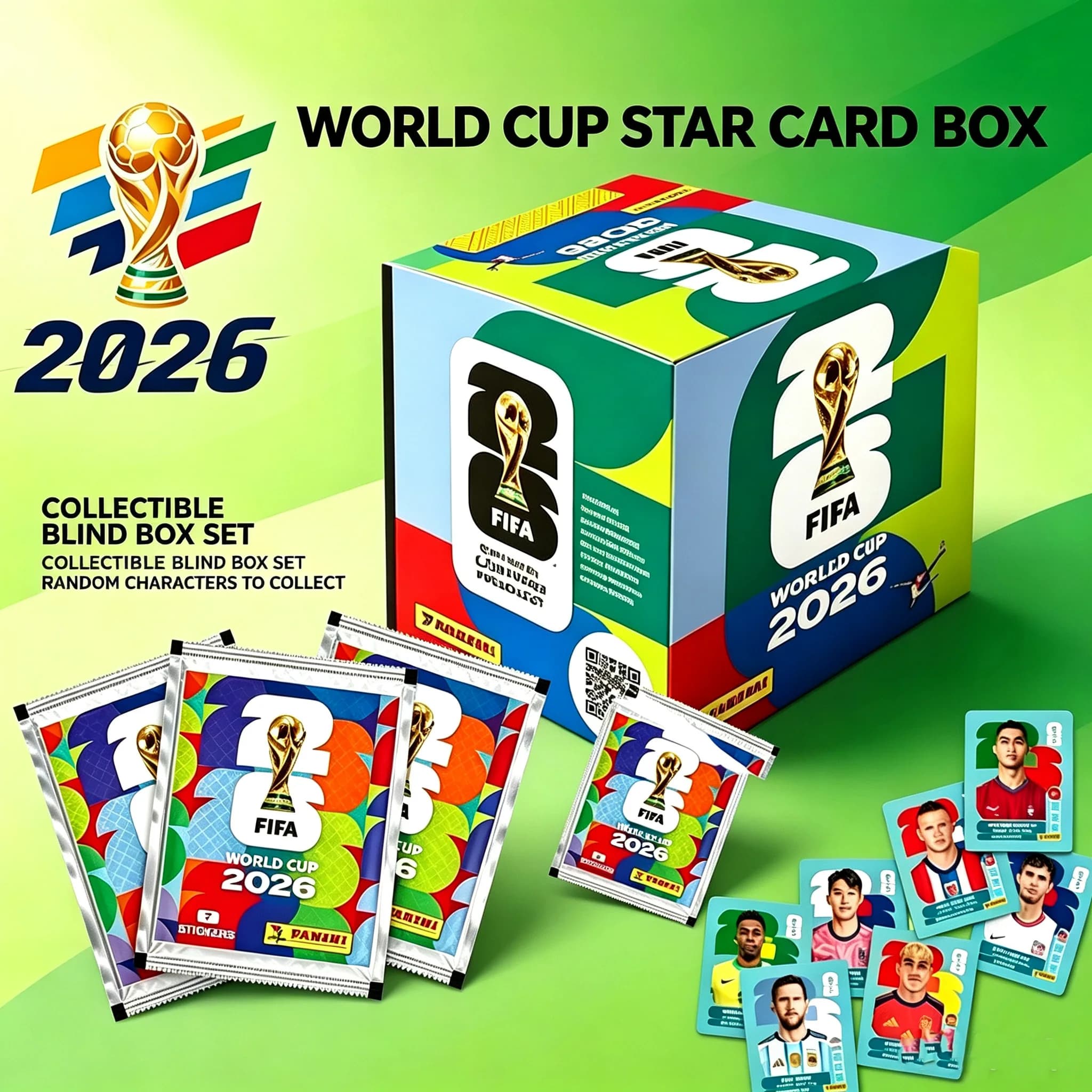 2026 New Hot Panini World Cup Sticker Pack Panini Soccer Card Cards Soccer Memorabilia Collection Panini Football Cards Gift