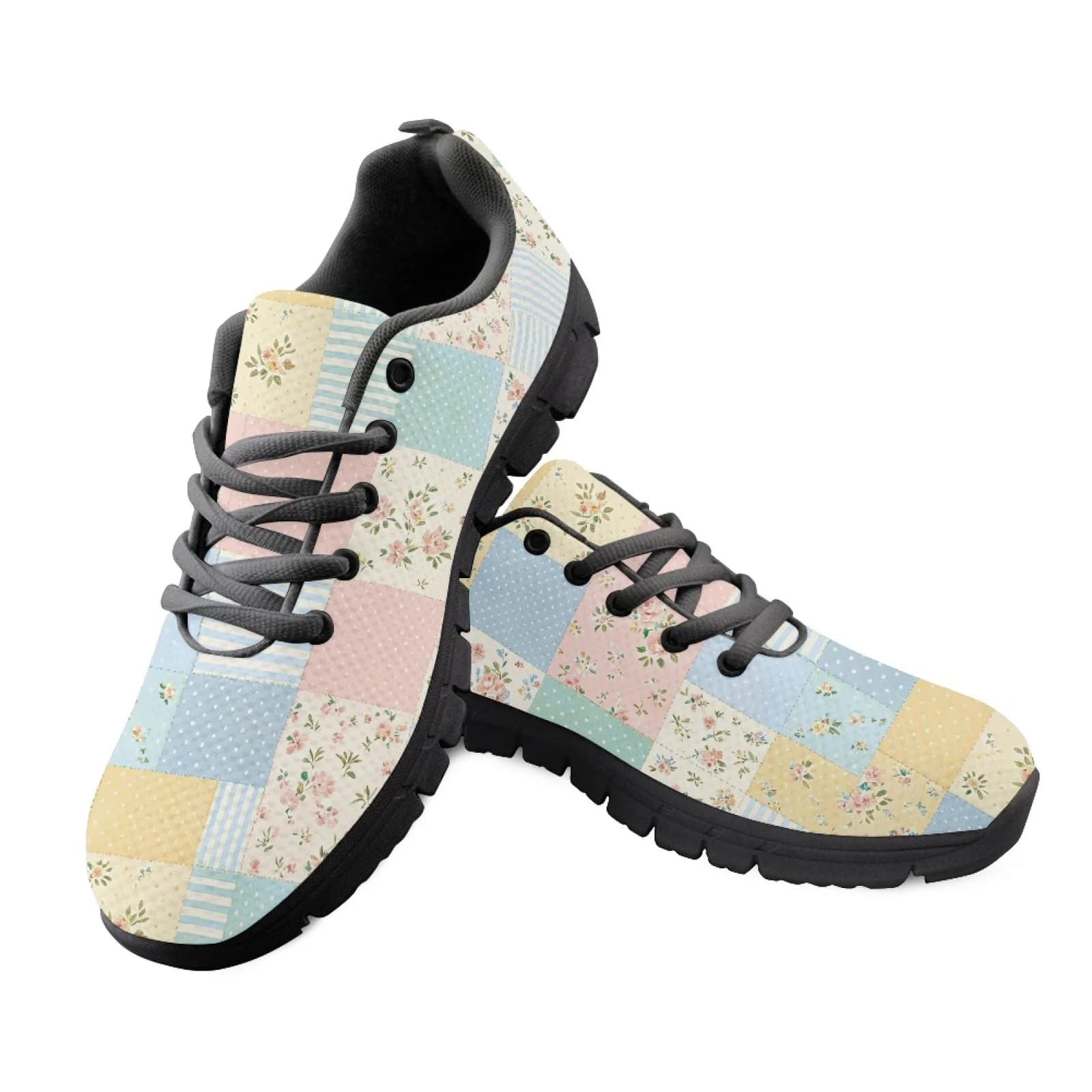 INSTANTARTS Shock Absorb Running Sneakers, Durable Mesh & EVA Mesh Athletic Sneakers for Jogging Cycling