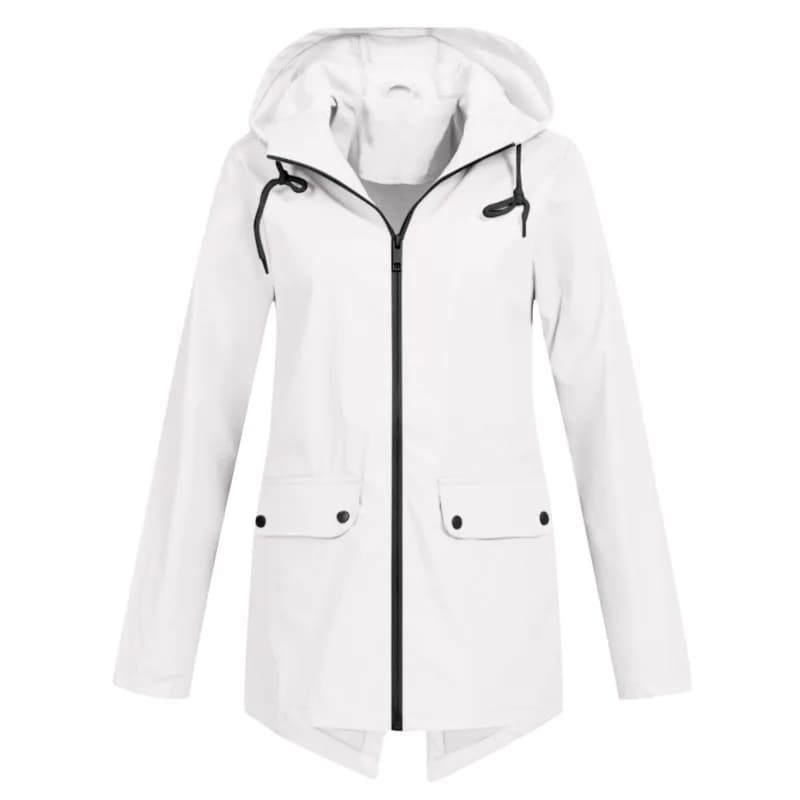 Women's slim wind jacket with hood, light and windproof for excursions and camping