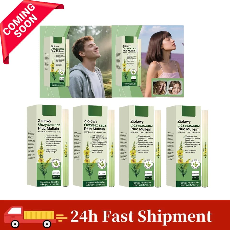 1-4 pieces herbal diffuser pen Mullein Mole Rosemary extracts natural pulmonary cleansing improvement of clear breathing