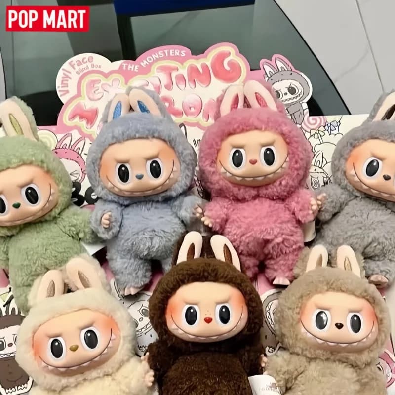 POP MART Originale Labubu Doll The Monsters Tasty Macarons Cieco Scatola Casuale Bambole In Vinile Ciondolo Figura Carino Giocattolo Da Collezione Regali