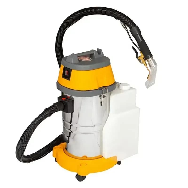Aspirapolvere per la pulizia dei tappeti da 1500 W Serbatoio in acciaio inossidabile da 35 litri Aspirapolvere per pulire i tappeti con spruzzo d'acqua per lavaggio auto industriale