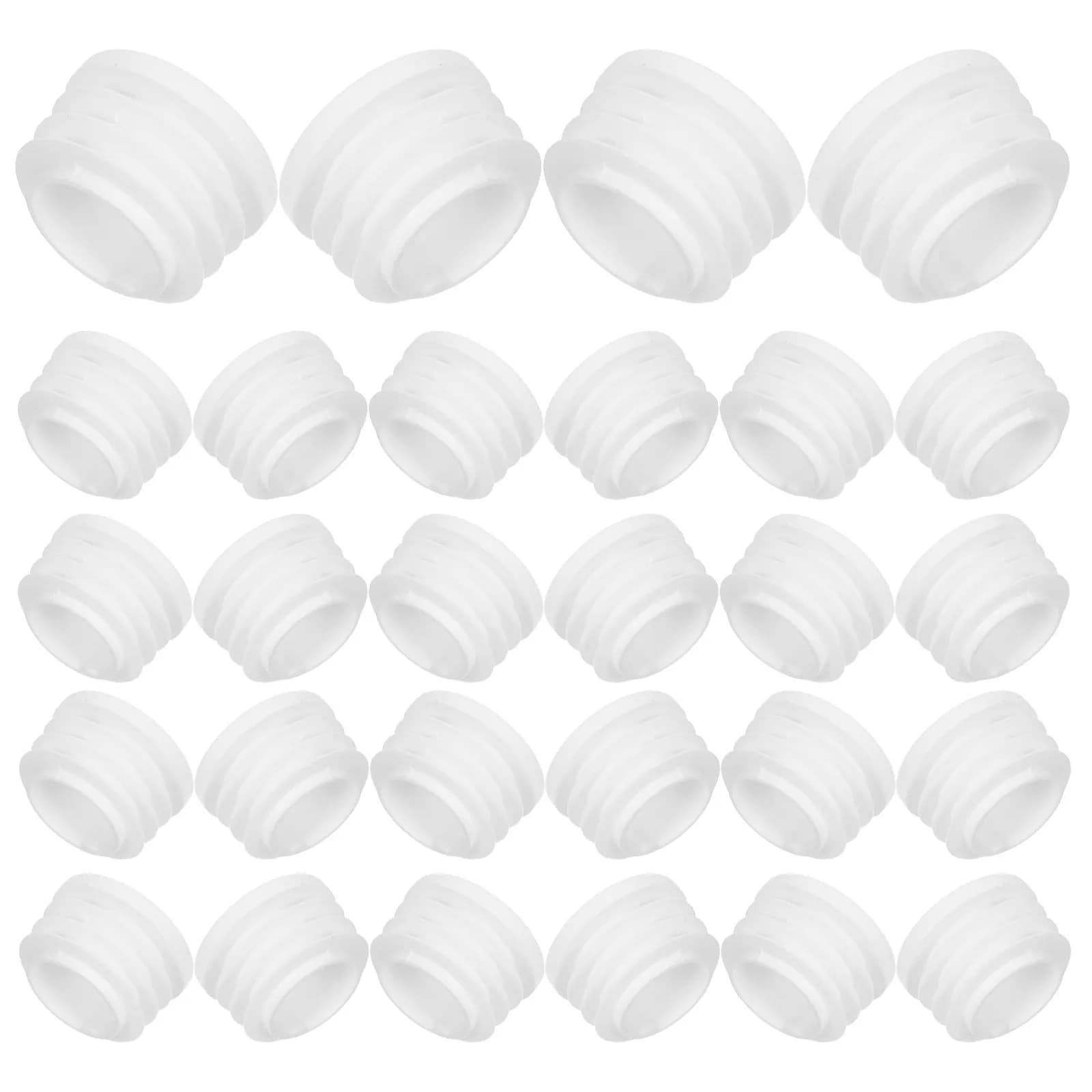 60 Pezzi Tappi Rotondi in Plastica Bianca per Tubi, Inserti per Gambe di Sedie, Coperture per Fori di Tubi, Decorazione per Casa e Ufficio
