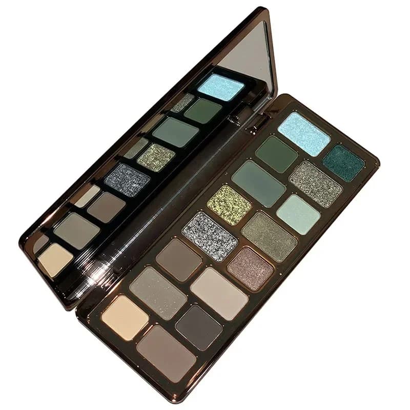 Tavolozza di ombretti da 16 colori Impromptu Stealing Ambition Shades Blu Verde Toni della terra Grigio - Tavolozza di polvere per trucco di bellezza creativa
