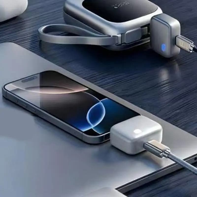 Compact USB C Separator Adapter with 1.5m Type C Power Cable for Travel Use 83CF