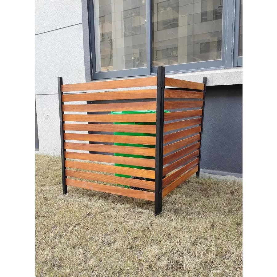 50 pollici H 38 pollici W 2 pannelli di tela privacy in legno di pino per la decorazione del cortile esterno Ideale per nascondere bidoni della spazzatura Aria condizionata