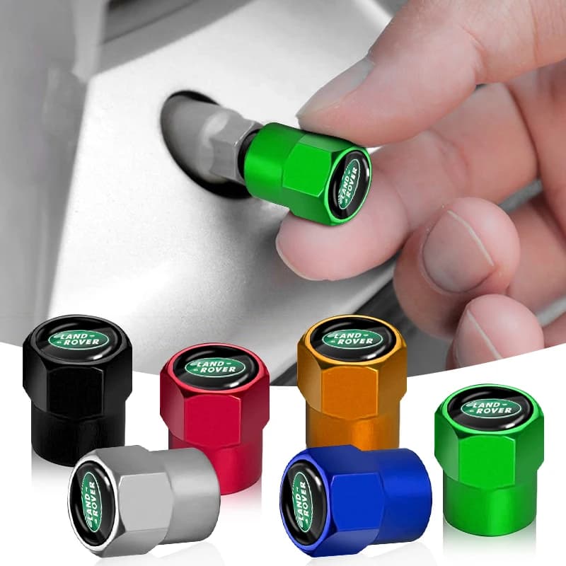 4 pcs/set auto valve caps, waterproof covers, auto accessories for Land Rover Range Rover Discovery 3 4 Freelander 2 dedicated