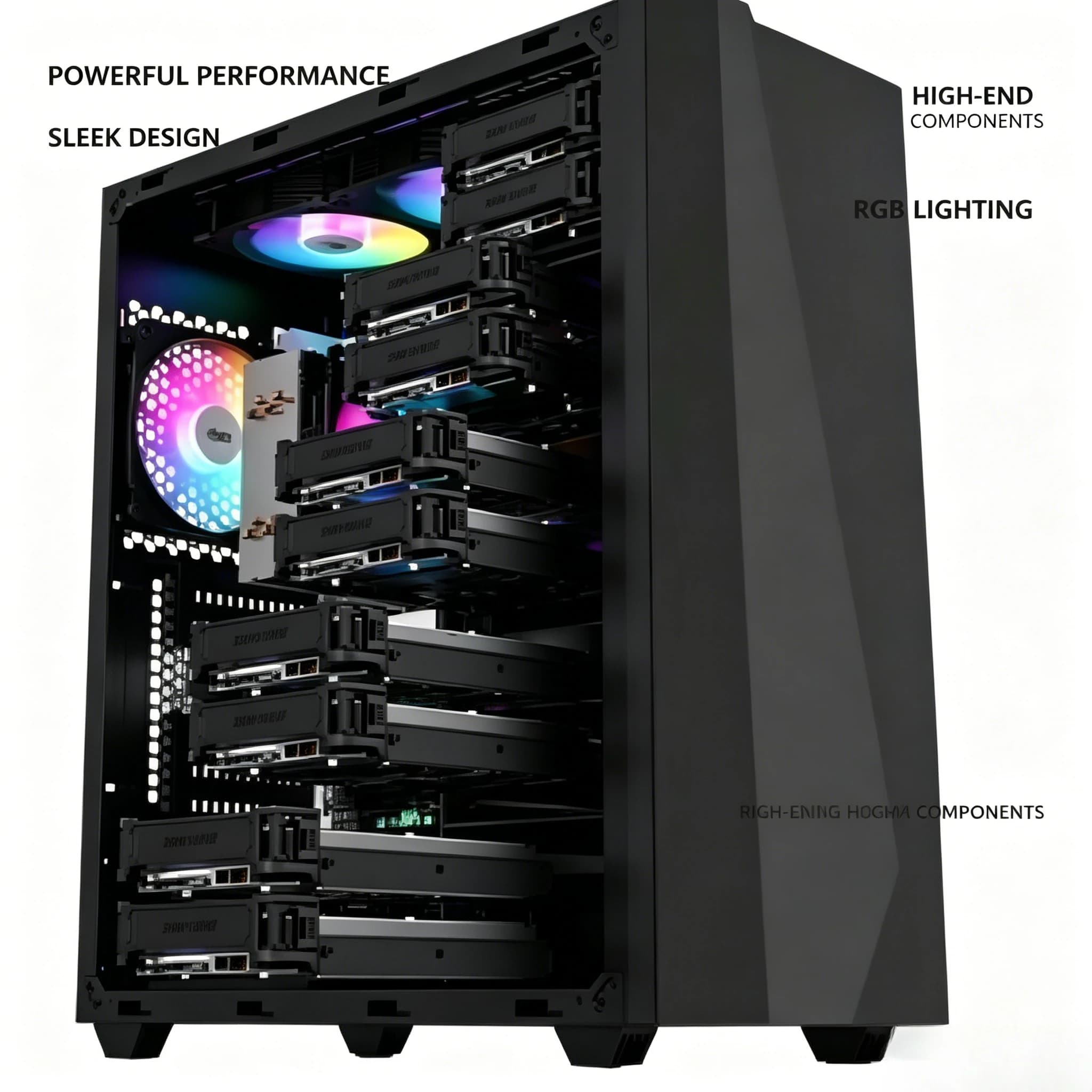 Chassis per 3.5 pollici con alloggiamenti multipli per dischi rigidi, enclosure di archiviazione per server, computer desktop e NAS