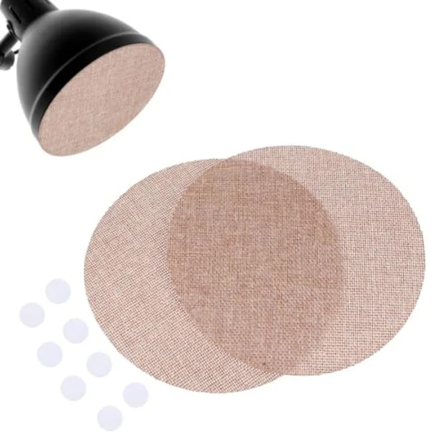 2pcs 7 Inch Lampshade Diffuser: Fabric Lamp Shade Replacement Cover for Ceiling Fan and Spotlights - Cloth Lamp Shade Light Sof