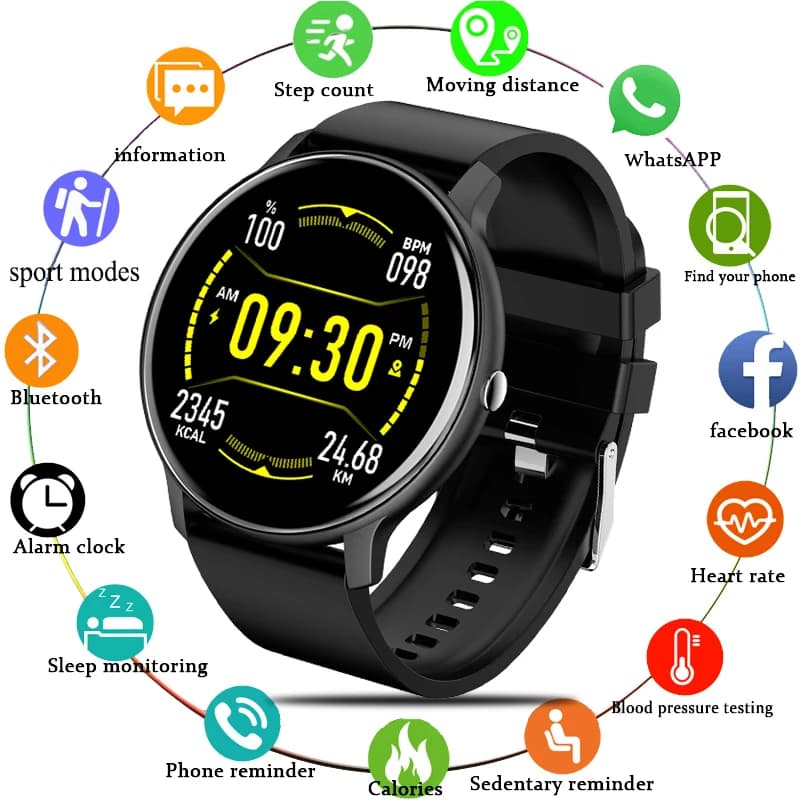 LIGE Smart Watch 2026 Vendite calde Full Touch Screen Previsioni meteo Sport Fitness Tracker BT Chiama Smart Watch per Android IOS