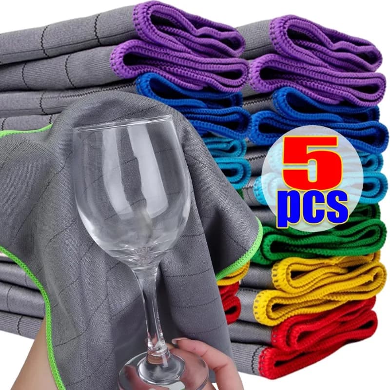 Ultrafine Fiber Carbon Fiber Multi-Function Car Towel Dishcloth Automobile Glass Cloth Water Absorbent Non-Stick Oil Traceless