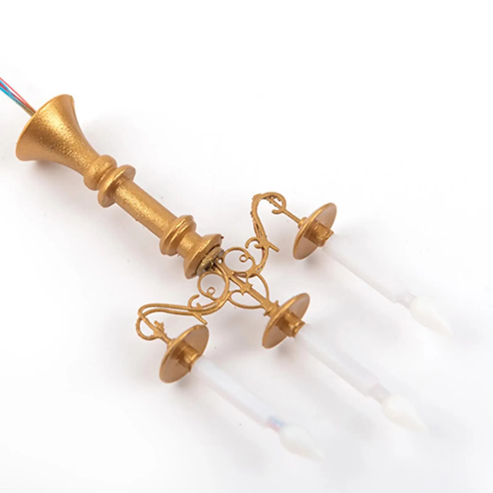 Candelabri per Casa delle Bambole 1:87, Modello di Candela per Tavolo di Sabbia, per Mini Giardino delle Fate, Modellismo Architettonico Fai da Te