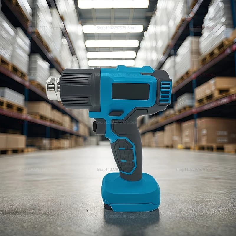 Pistola ad Aria Calda Ricaricabile 21V con Ugelli per Riparazioni Fai-da-Te, Pistola Termica per Batteria Makita, Strumento di Riscaldamento Portatile