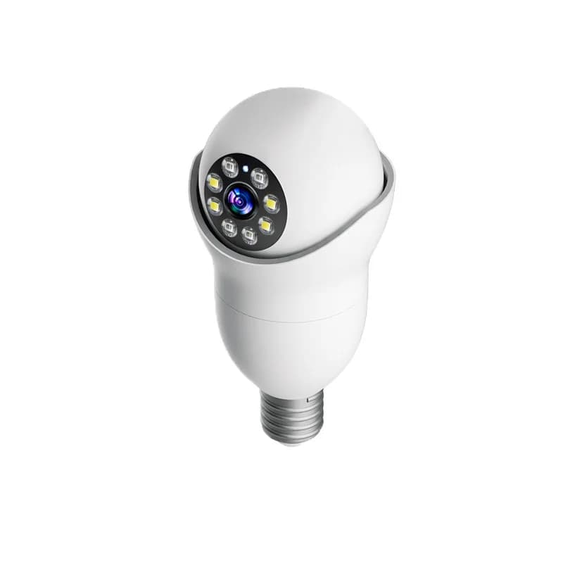 2MP 1080P 5G E27 Testa della lampada Presa a colori 360 gradi Wireless PTZ IP Dome Camera Citofono Sicurezza domestica CCTV Baby Monitor