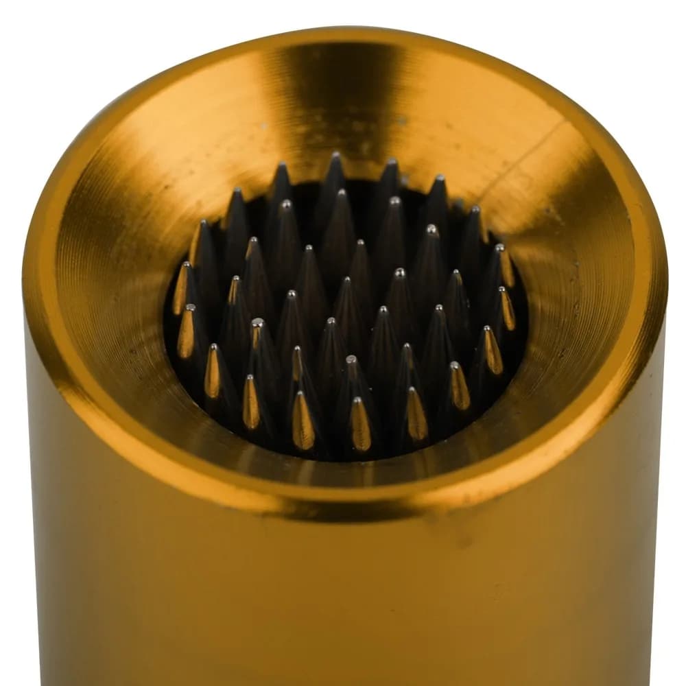 Strumento 2 in 1 per Punte da Biliardo in Alluminio Dorato, Modellatore per Stecche da Biliardo Nero, Modellatore per Punte da Biliardo a Doppia Funzione, Manutenzione Biliardo